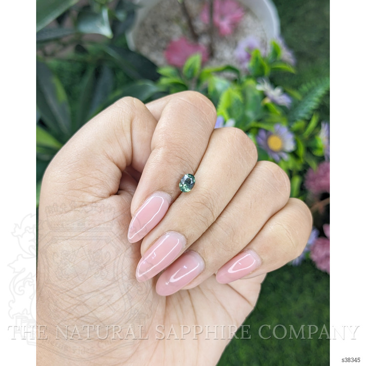 0.78 Ct. Bluish Green Sapphire from Tanzania