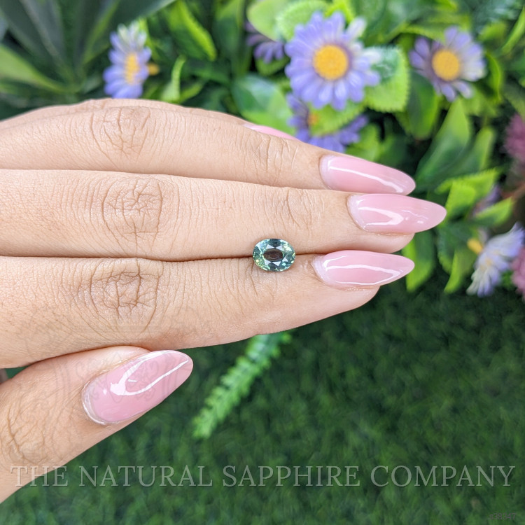 1.39 Ct. Bluish Green Sapphire from Tanzania