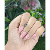 1.02 Ct. Bluish Green Sapphire from Tanzania Life Style