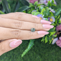 1.17 Ct. Bluish Green Sapphire from Tanzania Life Style
