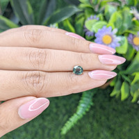 1.21 Ct. Bluish Green Sapphire from Tanzania Life Style