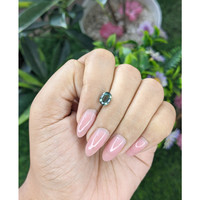1.39 Ct. Green Sapphire from Tanzania Life Style