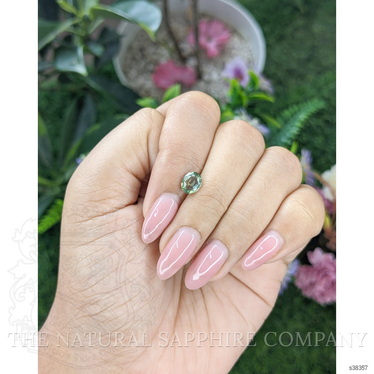 1.12 Ct. Yellowish Green Sapphire from Tanzania