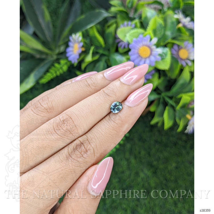 1.11 Ct. Bluish Green Sapphire from Tanzania