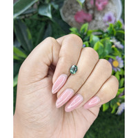 1.24 Ct. Green Sapphire from Tanzania Life Style