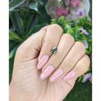 1.46 Ct. Green Sapphire from Tanzania Life Style