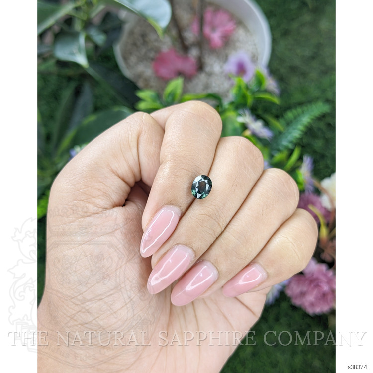 1.82 Ct. Bluish Green Sapphire from Tanzania
