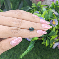 1.82 Ct. Bluish Green Sapphire from Tanzania Life Style
