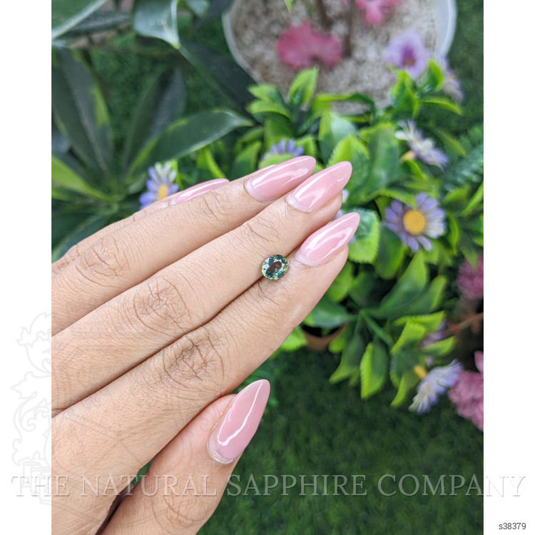 0.84 Ct. Green Sapphire from Tanzania