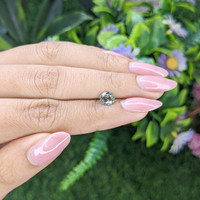 0.86 Ct. Green Sapphire from Tanzania Life Style