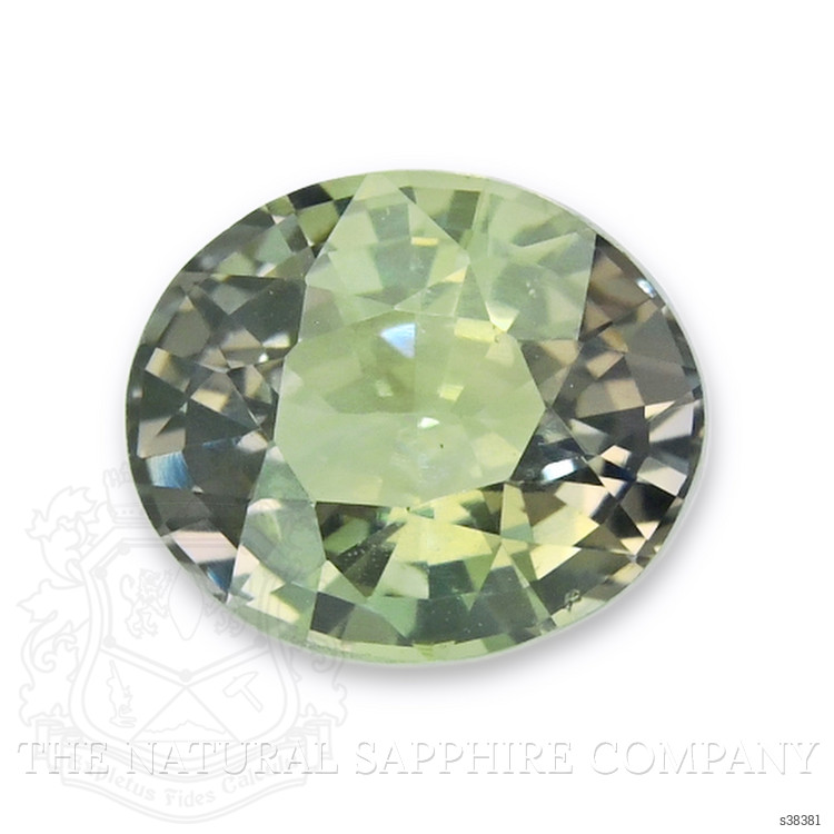 0.96 Ct. Yellowish Green Sapphire from Tanzania