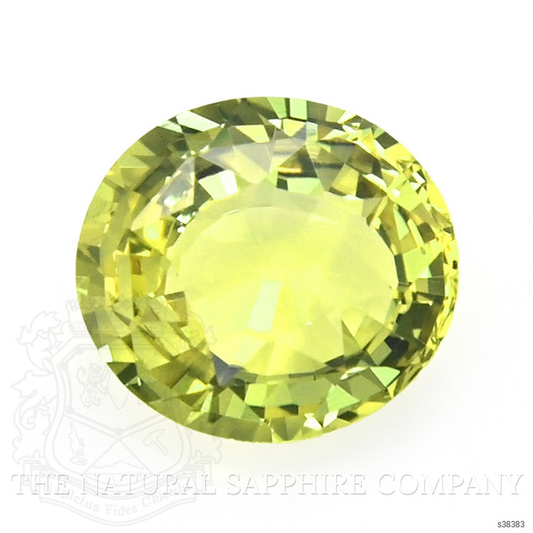 0.96 Ct. Greenish Yellow Sapphire from Tanzania
