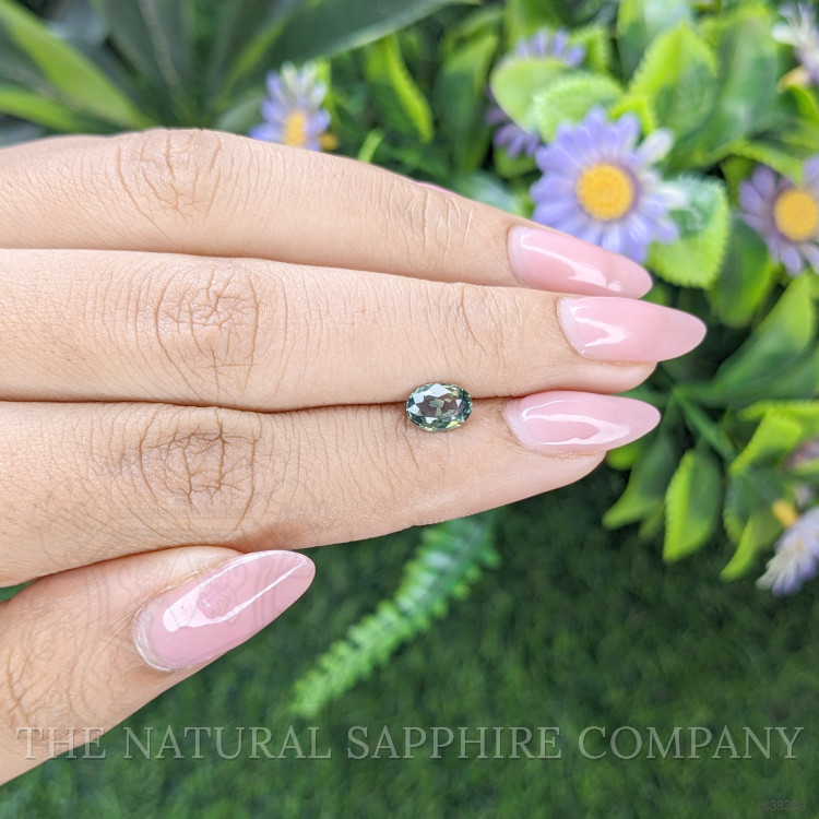 0.89 Ct. Bluish Green Sapphire from Tanzania