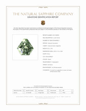2.96 Ct. Green Sapphire from Montana Scan Report