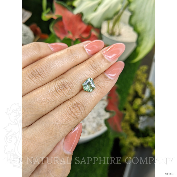 2.96 Ct. Green Sapphire from Montana