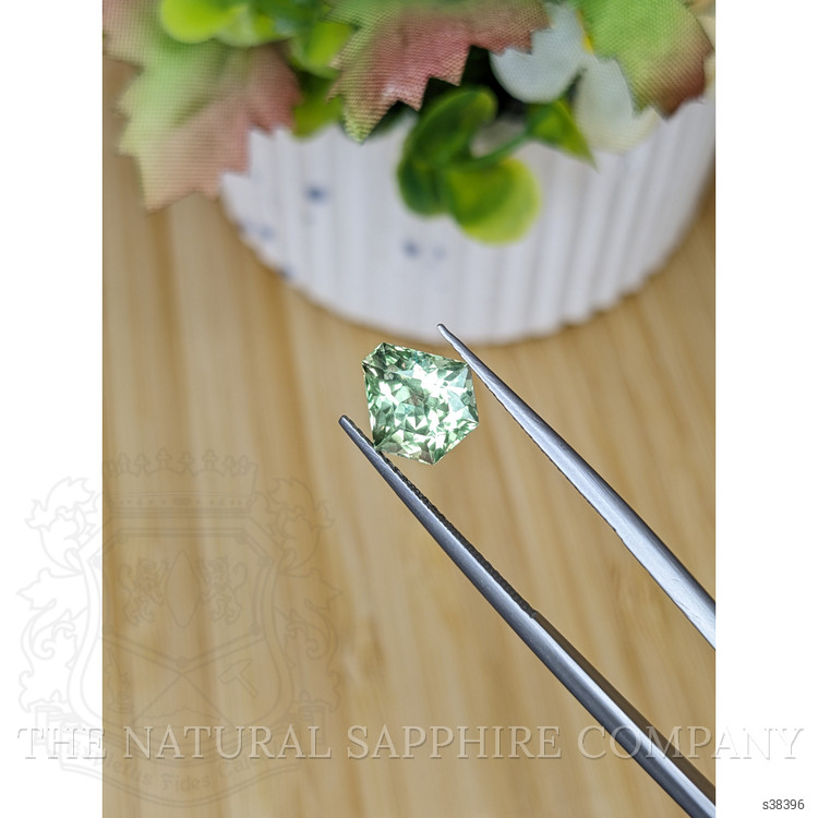 2.96 Ct. Green Sapphire from Montana