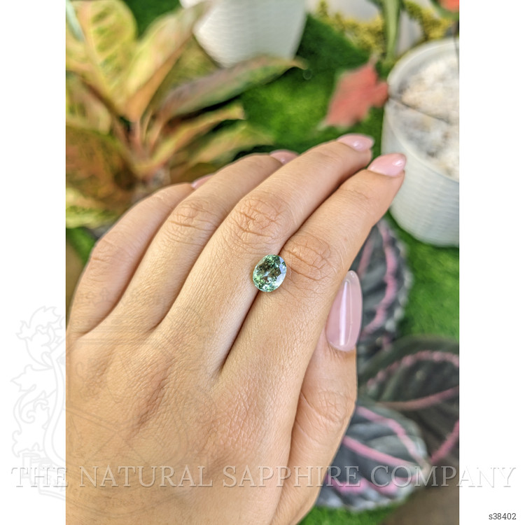 2.53 Ct. Green Sapphire from Montana
