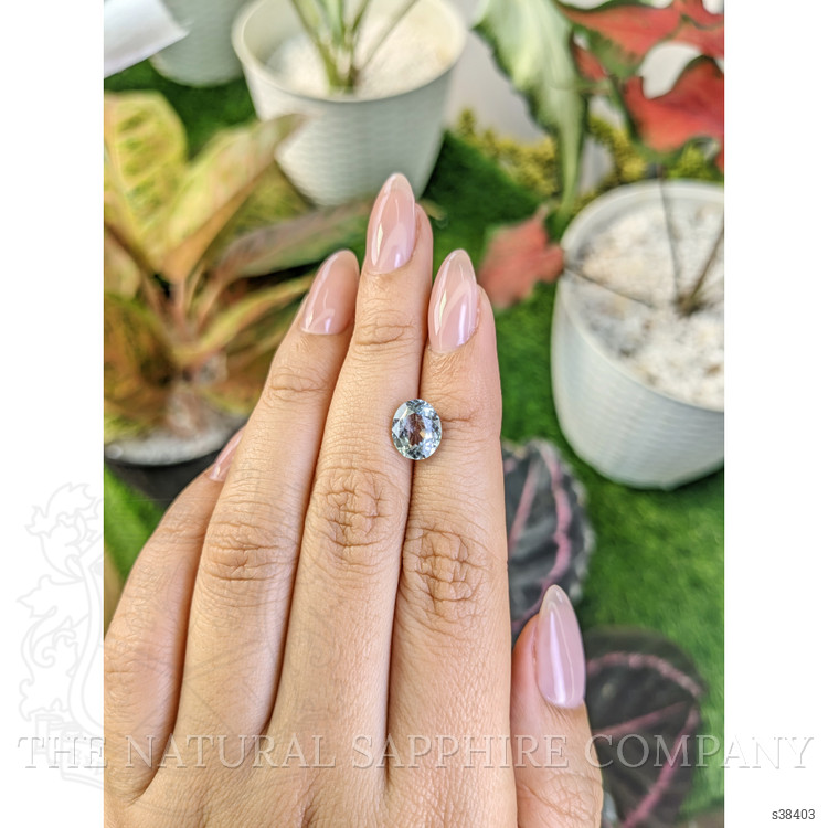 2.63 Ct. Greyish Blue Sapphire from Montana