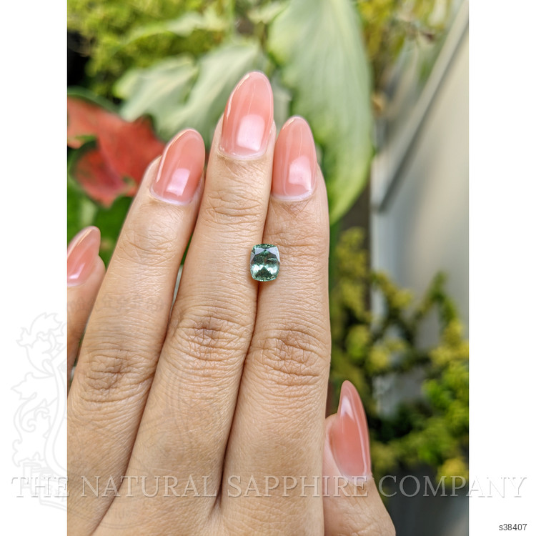 1.74 Ct. Green Sapphire from Montana