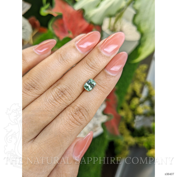 1.74 Ct. Green Sapphire from Montana