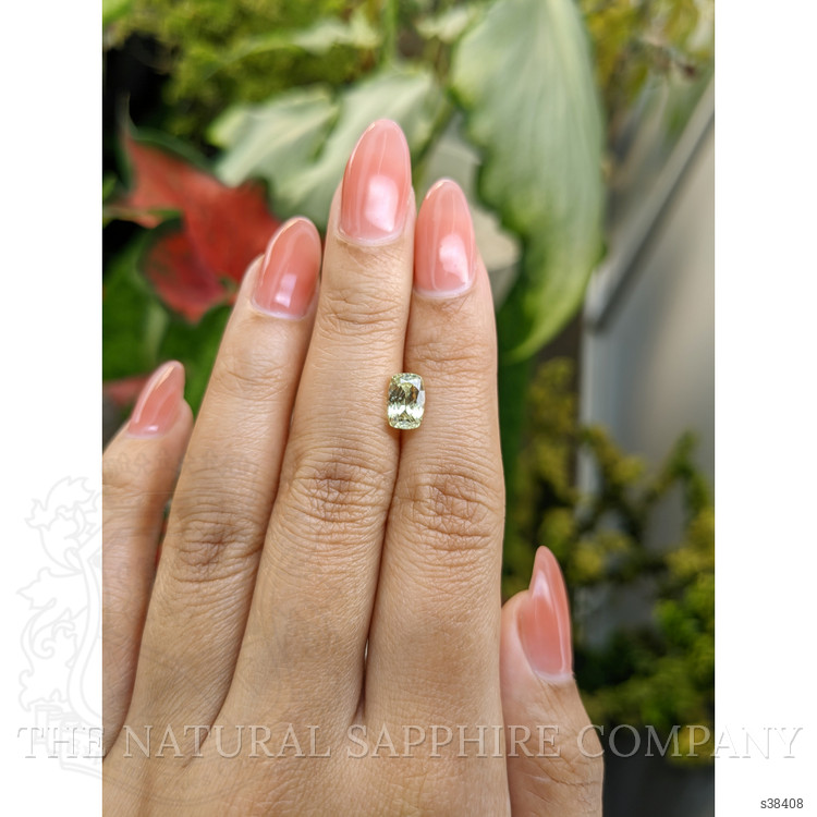 1.81 Ct. Greenish Yellow Sapphire from Montana