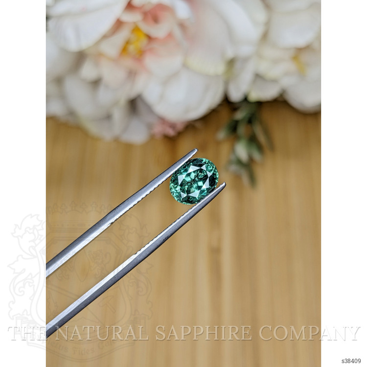 2.26 Ct. Bluish Green Sapphire from Montana