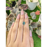 2.26 Ct. Bluish Green Sapphire from Montana Life Style