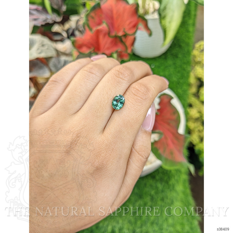 2.26 Ct. Bluish Green Sapphire from Montana