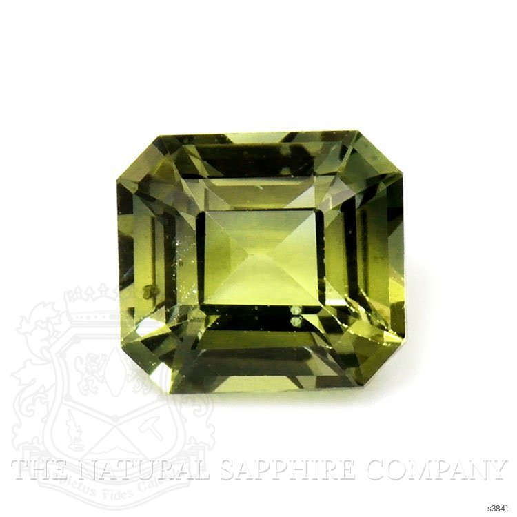 0.65 Ct. Yellowish Green Sapphire from Ceylon (Sri Lanka)
