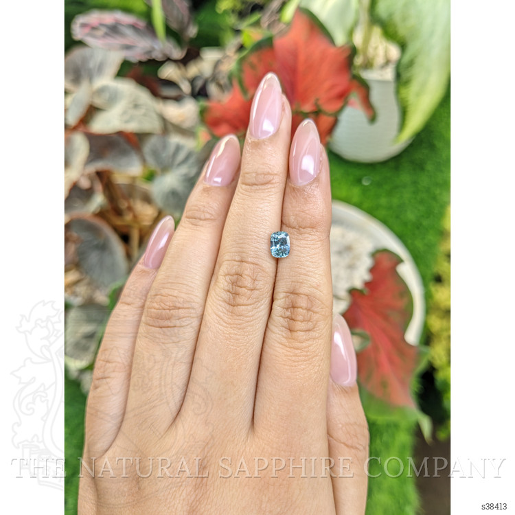 1.12 Ct. Greenish Blue Sapphire from Montana