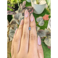 0.89 Ct. Greyish Blue Sapphire from Montana Life Style