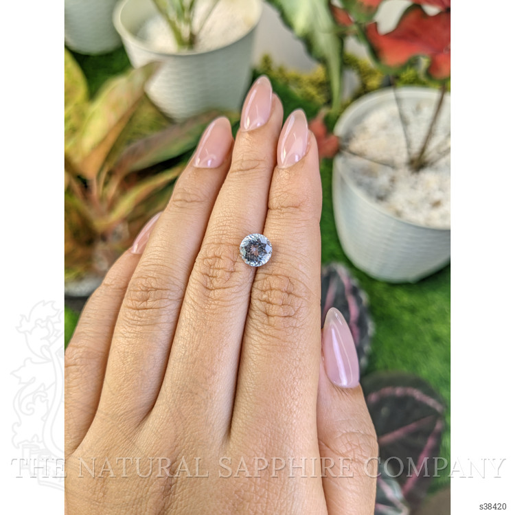 2.16 Ct. Greyish Blue Sapphire from Montana