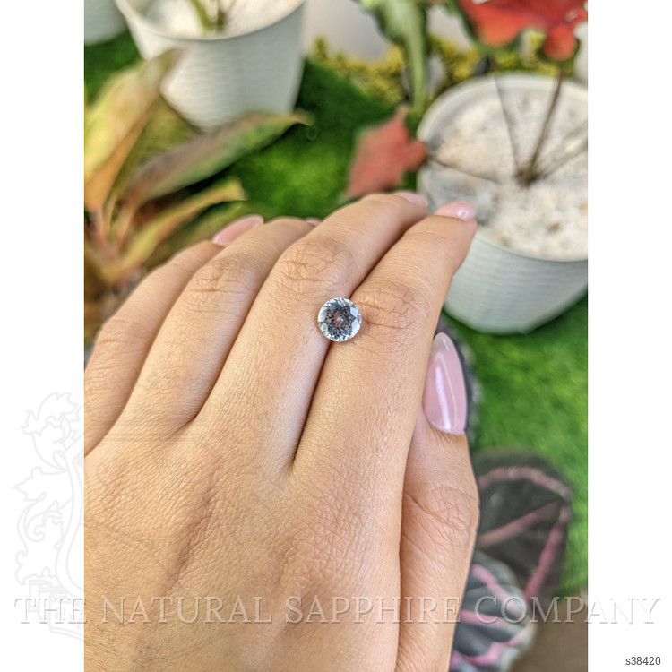 2.16 Ct. Greyish Blue Sapphire from Montana