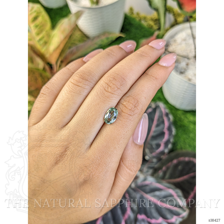 1.90 Ct. Green Sapphire from Montana