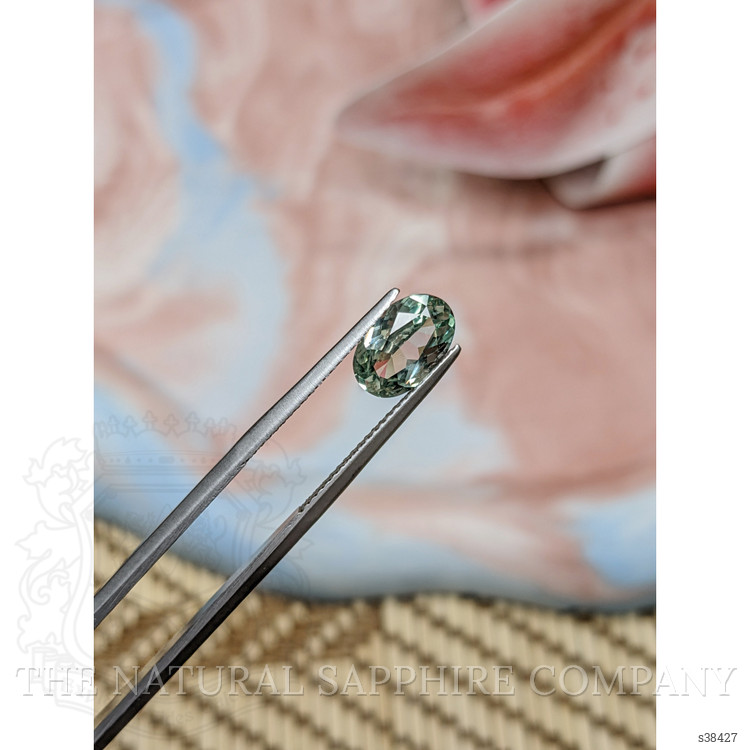 1.90 Ct. Green Sapphire from Montana