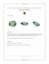 1.44 Ct. Green Sapphire from Montana Appraisal