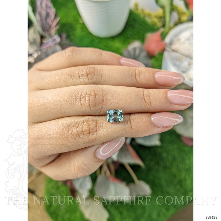 2.06 Ct. Bluish Green Sapphire from Montana