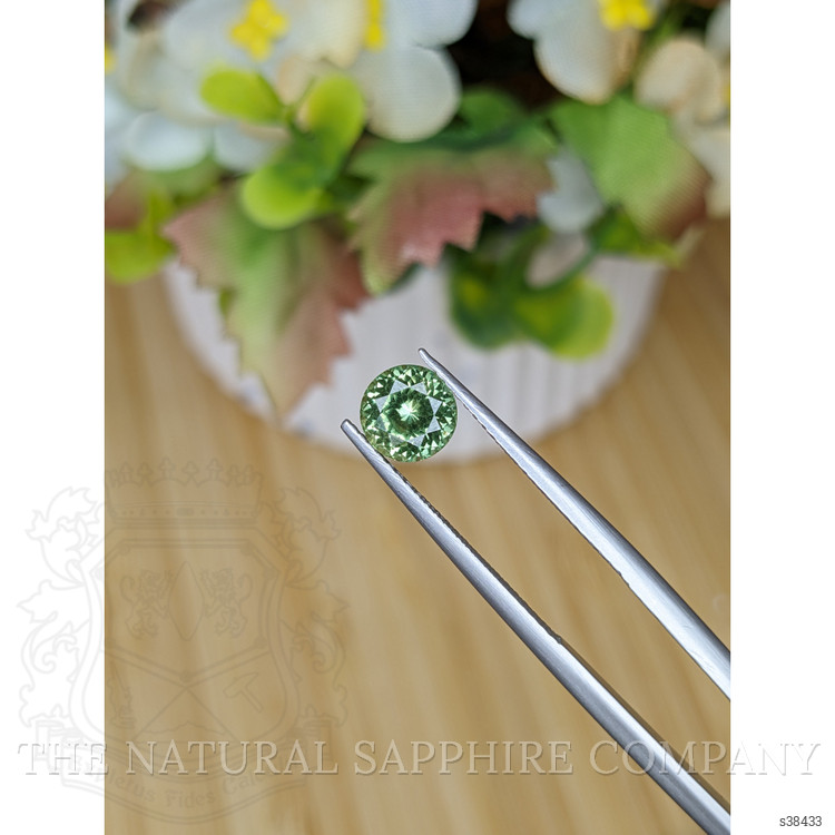 1.32 Ct. Yellowish Green Sapphire from Montana