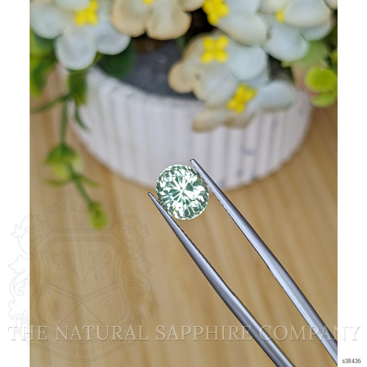 2.63 Ct. Green Sapphire from Montana