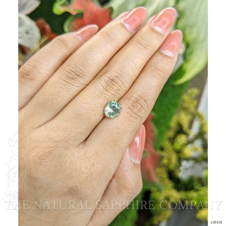 2.63 Ct. Green Sapphire from Montana