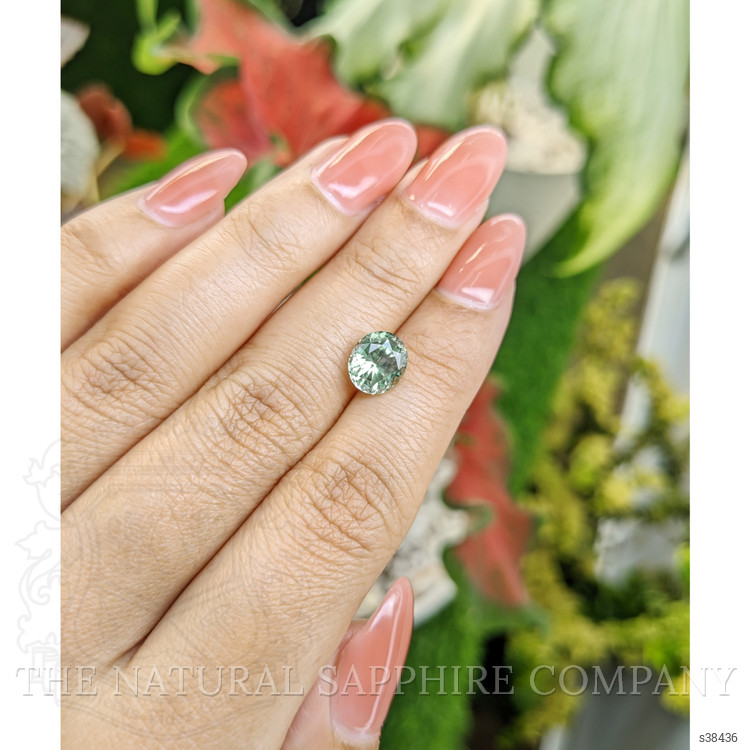 2.63 Ct. Green Sapphire from Montana