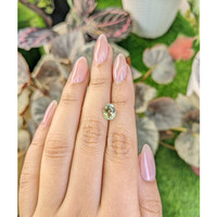 2.20 Ct. Yellowish Green Sapphire from Montana Life Style