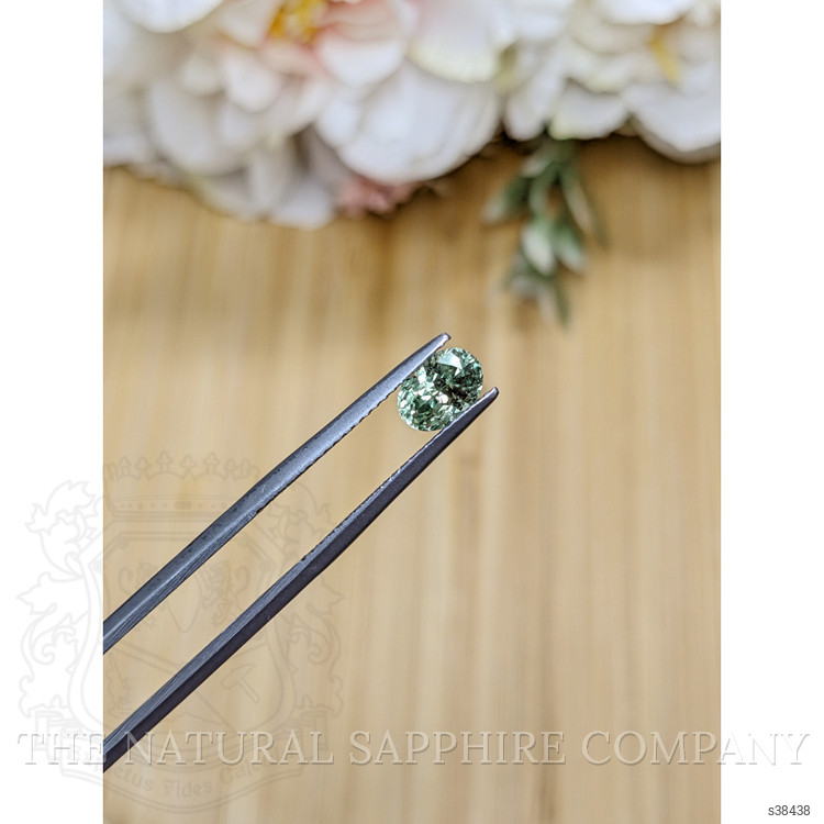 1.08 Ct. Yellowish Green Sapphire from Montana