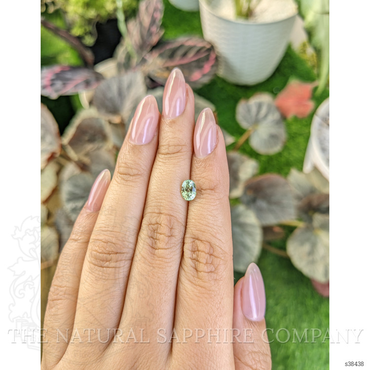 1.08 Ct. Yellowish Green Sapphire from Montana