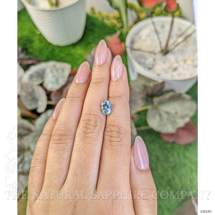 2.05 Ct. Greenish Blue Sapphire from Montana