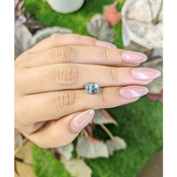 2.05 Ct. Greenish Blue Sapphire from Montana Life Style