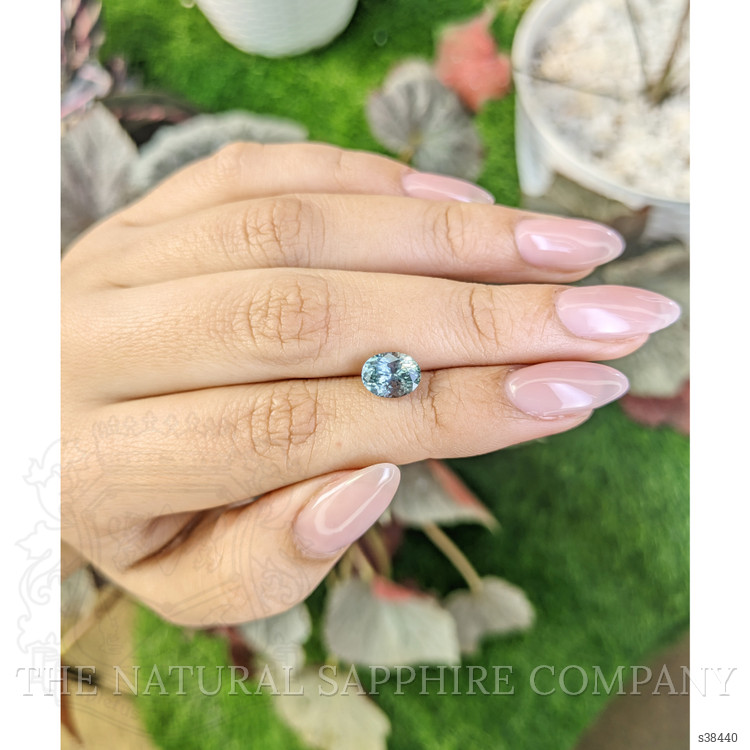 2.05 Ct. Greenish Blue Sapphire from Montana