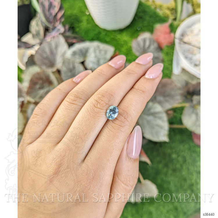 2.05 Ct. Greenish Blue Sapphire from Montana