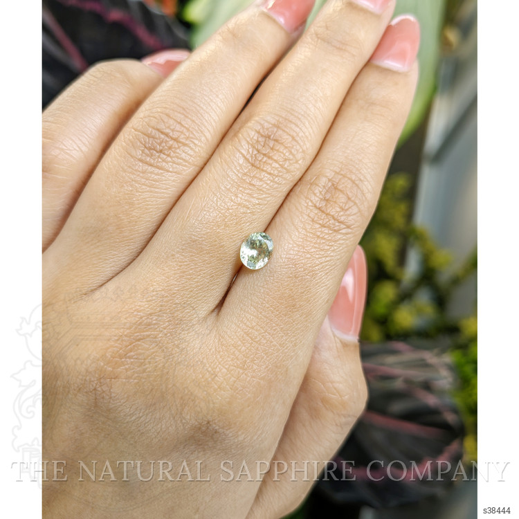 1.13 Ct. Yellowish Green Sapphire from Montana