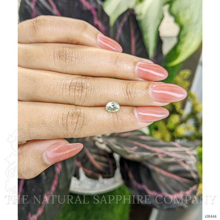 1.13 Ct. Yellowish Green Sapphire from Montana